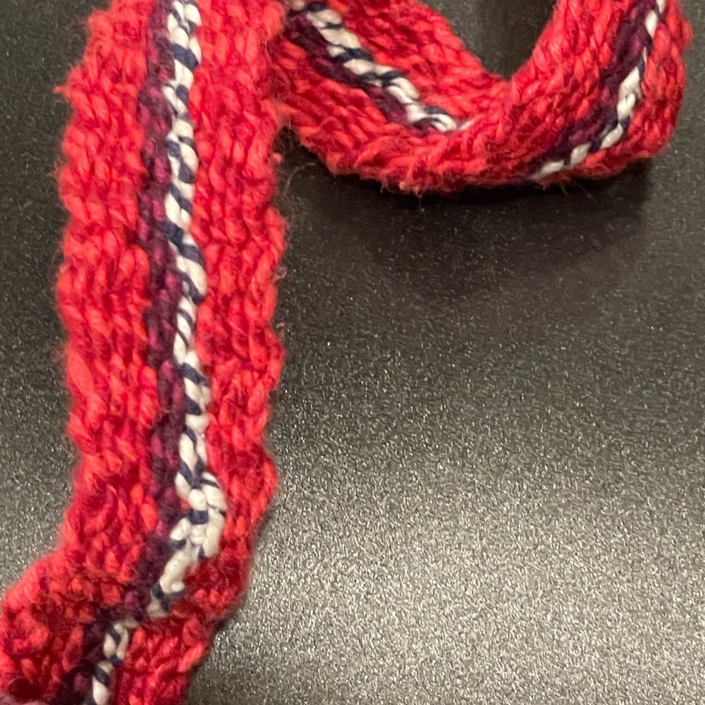 Women's Thick Crochet Knit Colorful Barrel Crossbody Bag - Picture 4 of 16